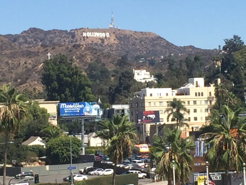 A view of the Hollywood sign